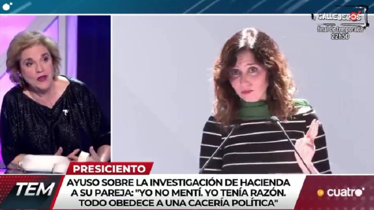 Pilar Rahola durante el programa 'Todo es mentira' de Risto Mejide en Cuatro.