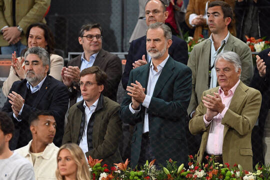El rey Felipe VI, eclipsado en el Mutua Madrid Open y no es por Nadal