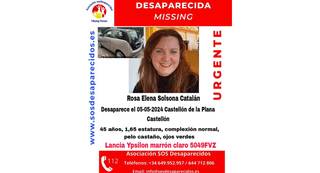 La Policía Nacional busca a una mujer desaparecida en Castellón