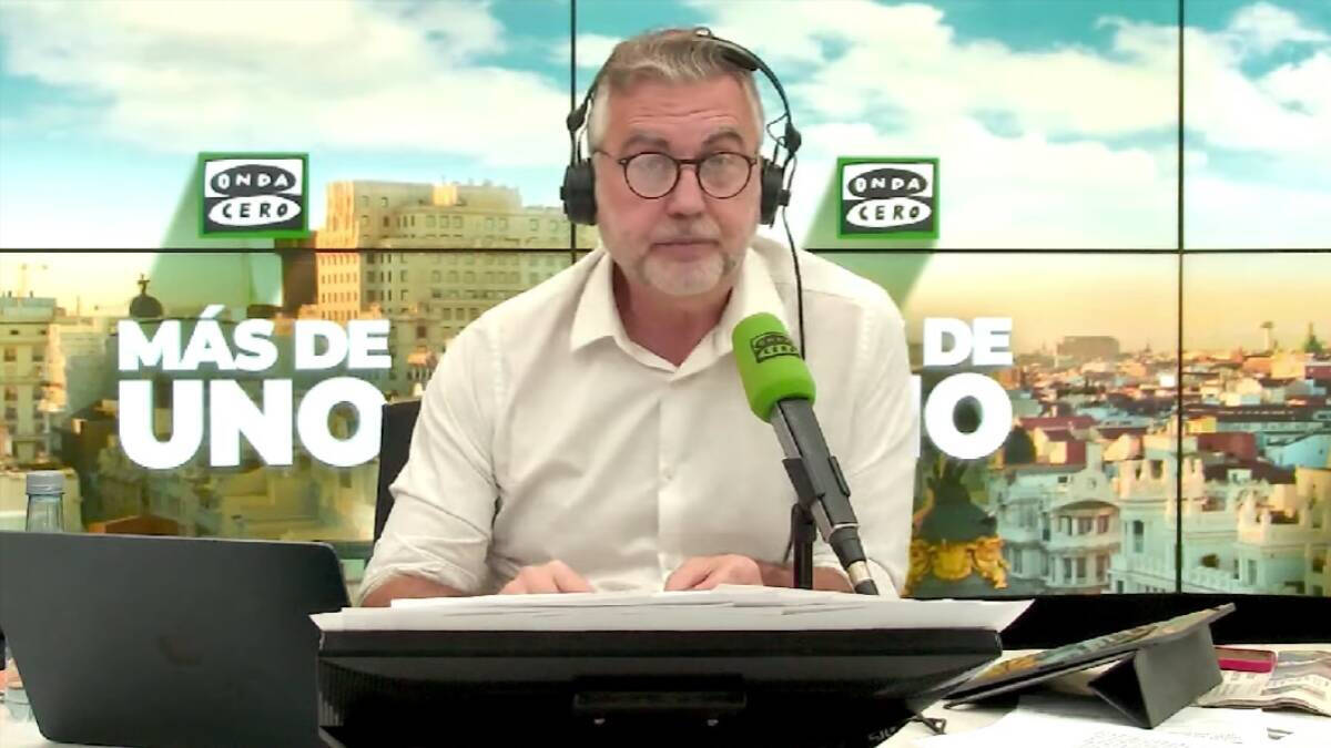 El presentador de 'Más de uno' en Onda Cero, Carlos Alsina.