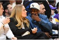 Adele y su novio Rich Paul disfrutan viendo a Los Ángeles Lakers